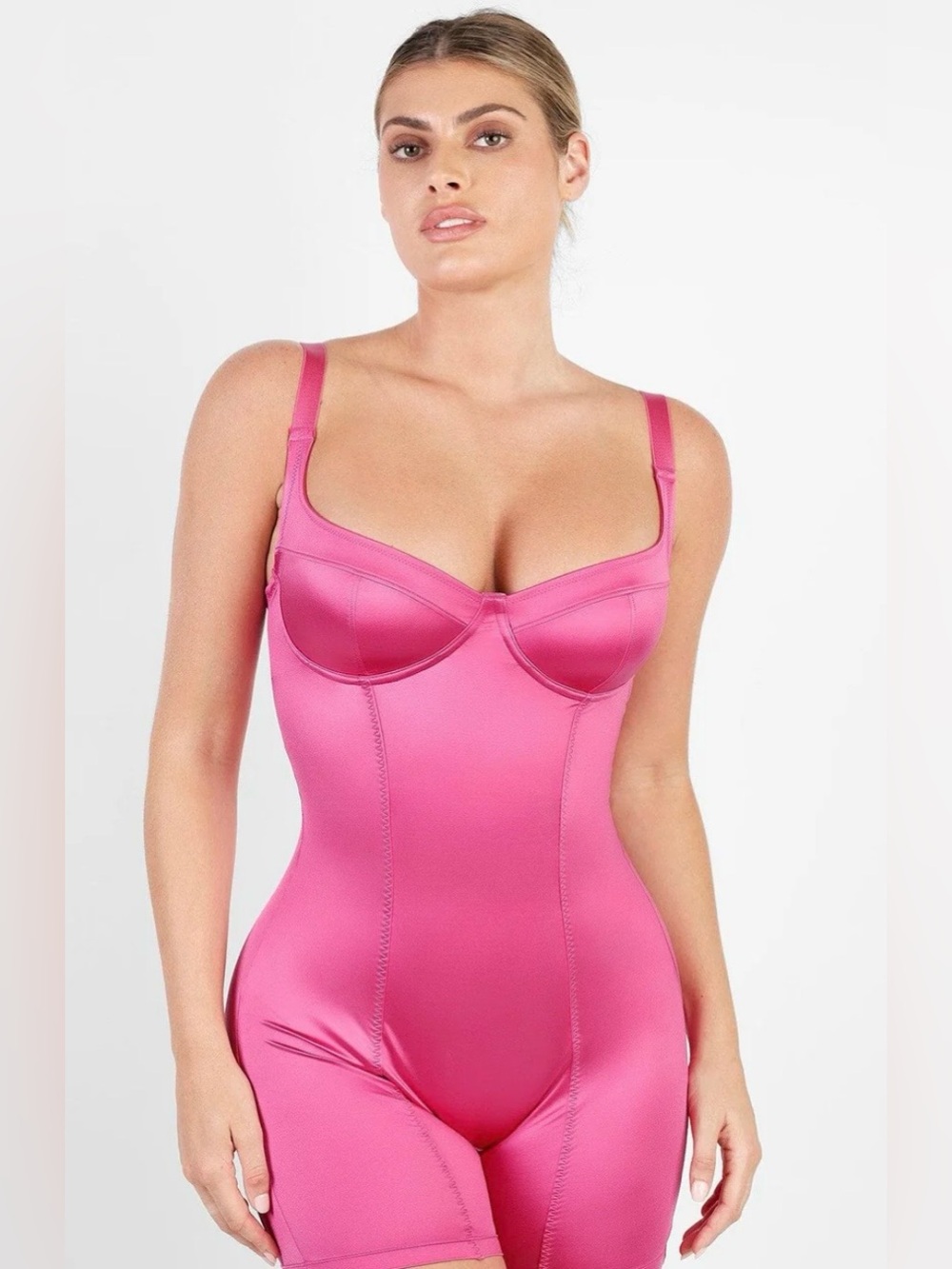 NWT Popilush Hot Pink Underwire Shaping Bodysuit- XXL